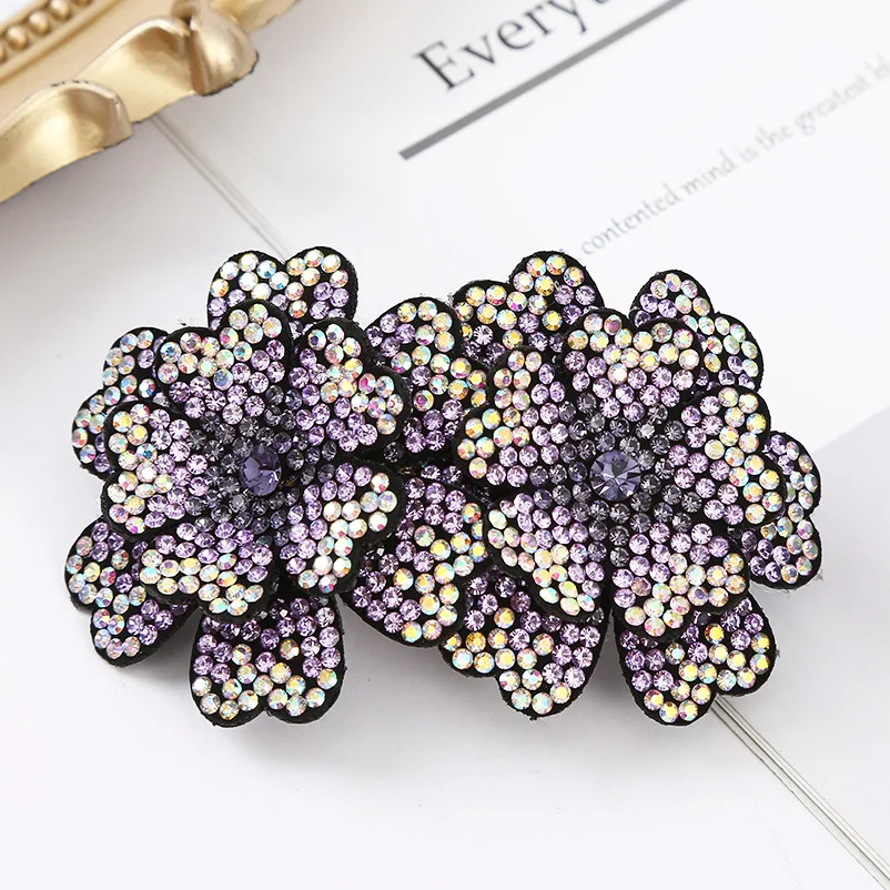 Женская заколка для волос со стразами