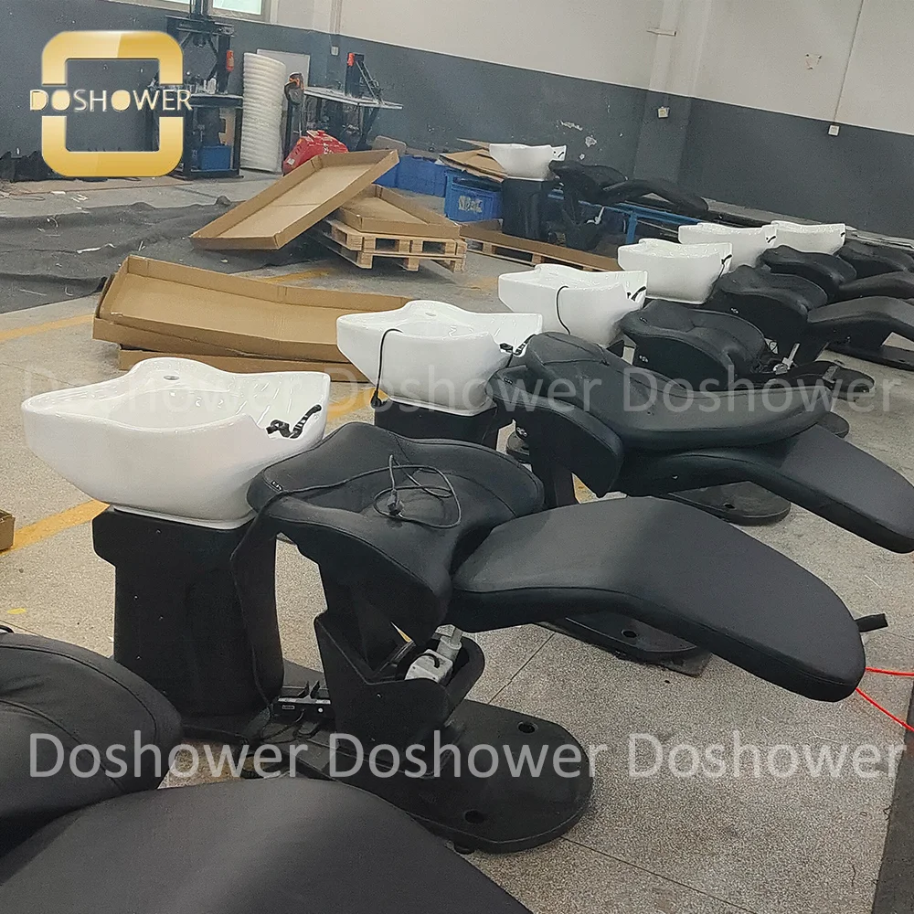 Doshower Hair Salon Shampoo Chair Black Wholesale Ceramic