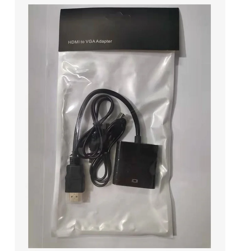 Лидер продаж позолоченный адаптер HDMI-VGA 1080P с аудиокабелем 3 5 мм и кабелем питания Micro USB для ноутбука PS4 HDTV