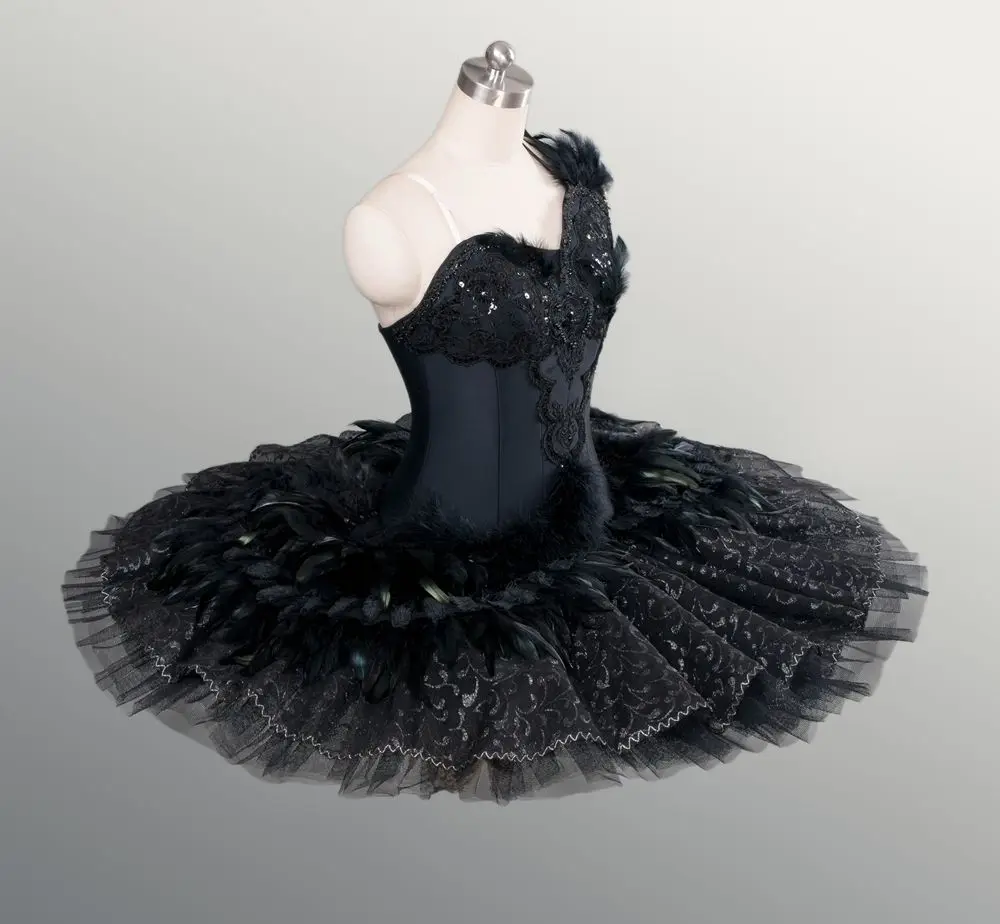 黒鳥 オディール チュチュ バレエ衣装 バレエツツパンケーキプラッタードレス白鳥湖ツツオディール