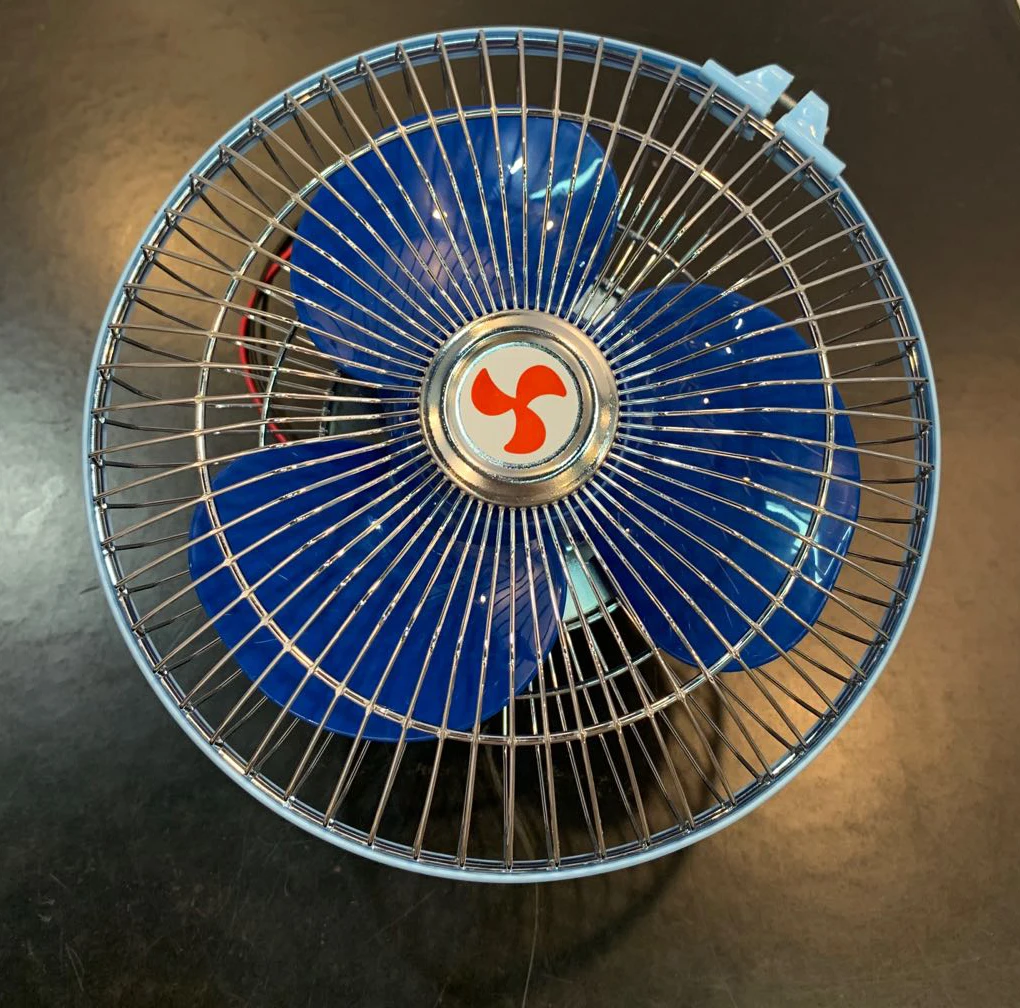 8 Inch 12v 24v Coach Ceiling Orbit Fan Shake Head Cooling Car Fans