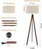 Natural wood color-light source included
