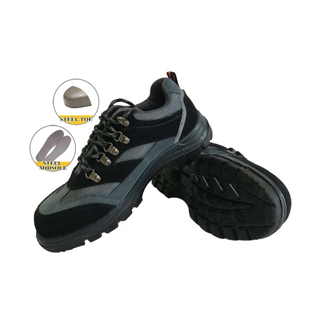 2024 Male Shoes Construction Low Cut  Breathable Wear Resistant Anti Slip Wholesale PU Injection Men's Shoes Leather Boots