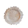 clear plate with brone line