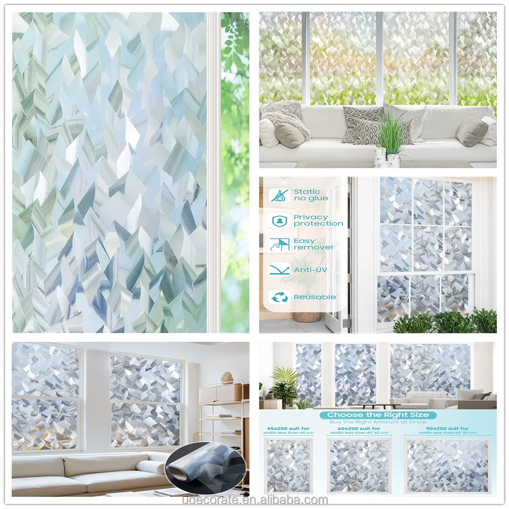 Removable Electrostatic Sticker Static Cling Pvc Film Custom Sticker