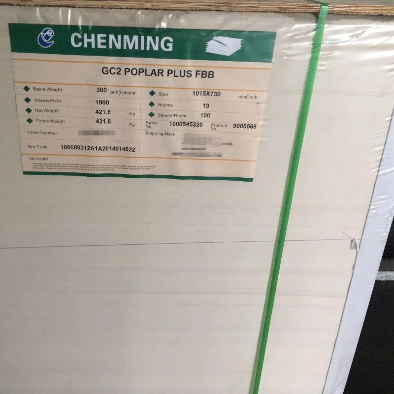 Alibaba.com: 300gsm Super High Bulk Cardboard C1s Ivory Paper Board GC1 ...