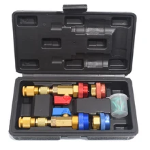 Automotive AC Valve Core Removal Tool R134a R1234yf Core Remover Installation Tool Kit for Automotive Air Conditioning Systems