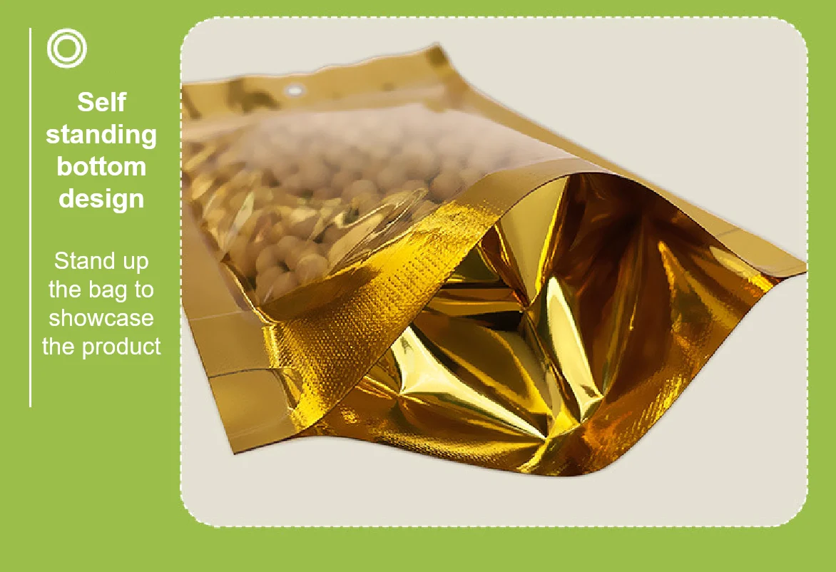 Custom Printed Box Pouch Biodegradable Aluminum Foil Coffee Bag 250g Flat Bottom Zipper Bag Smell Proof Food Packaging