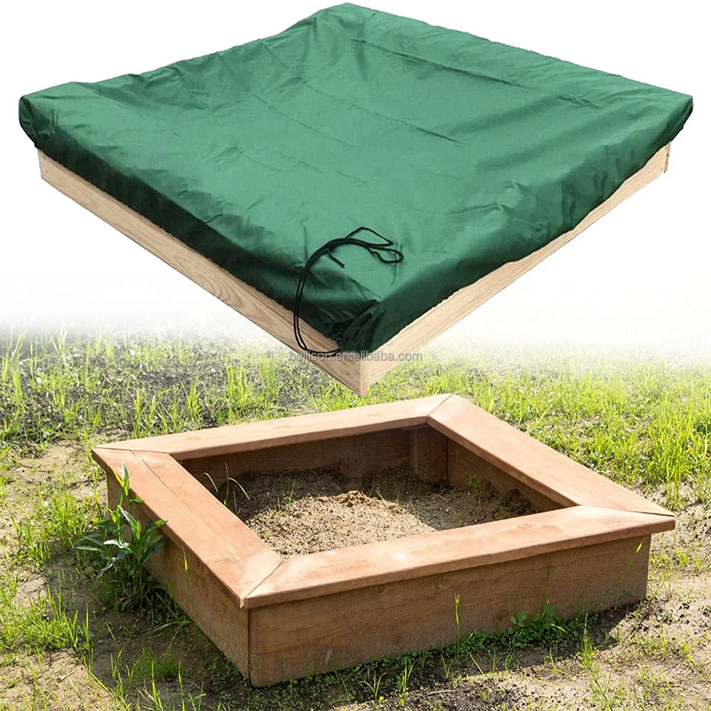 Funda De Lona Impermeable Para Arenero – Tamaño 120×120 Cm O 150×150 Cm, Resistente Al Polvo, Con Cordón Ajustable, Para Exterior