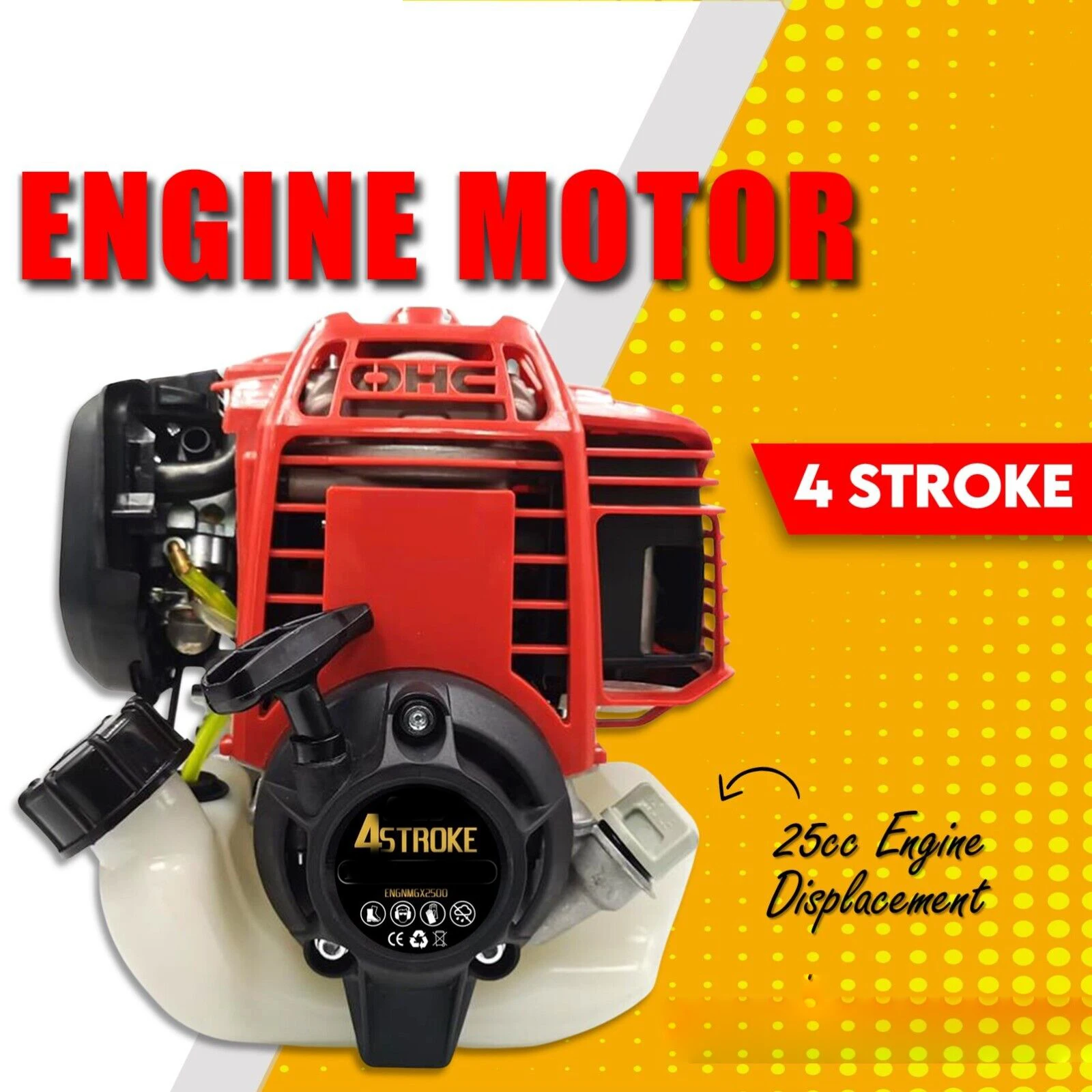 GX25 135F 4 Stroke Engine Motor for Brush Cutter Trimmer Brush Cutter Engine Replace
