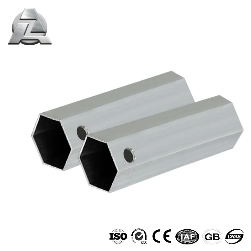 40mm Custom Extruded Hexagon Aluminum Hex Tube Various Sizes 6000 Series Bar Extrusion Pipe CNC Cutting Bending Welding Punching