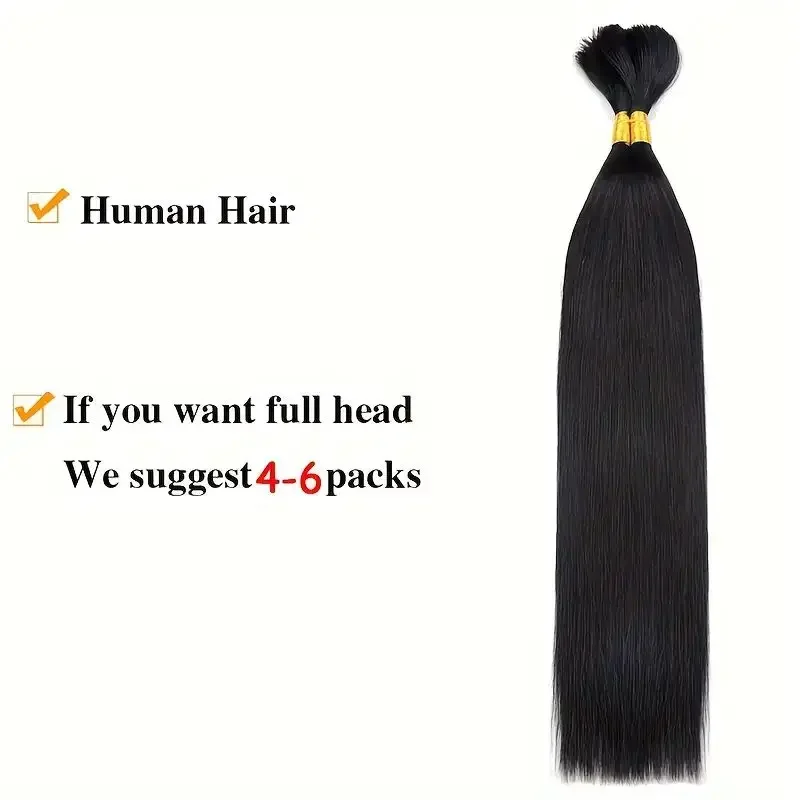 Extension per capelli umani vergini di colore naturale, ciocche lisce per donne africane_voghion.com