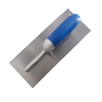 Professional Concrete Finishing Tool Flat End High Carbon Steel Hand Plastering Trowel