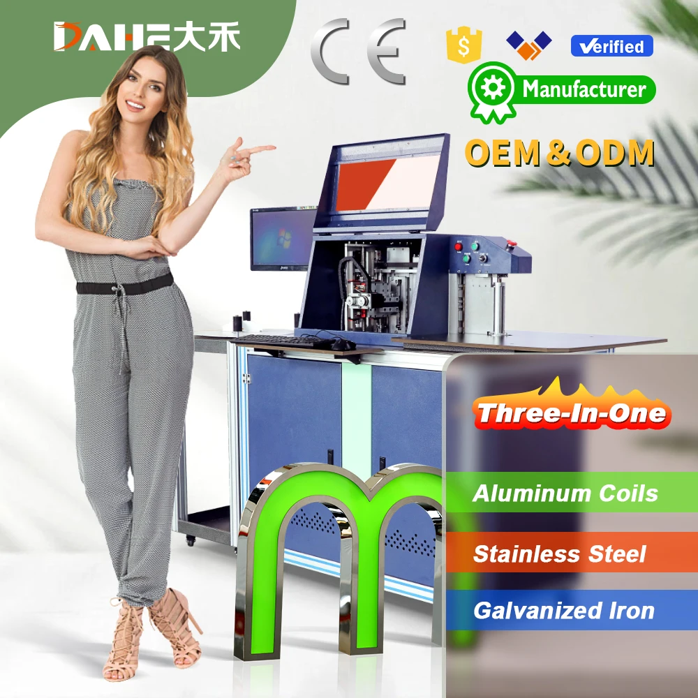 DAHE CNC Automatic Acrylic Heat Channel Letter Bending Machine Price