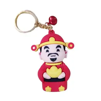 New product listing handmade 3D keychain custom color PVC keychain three-dimensional cartoon doll