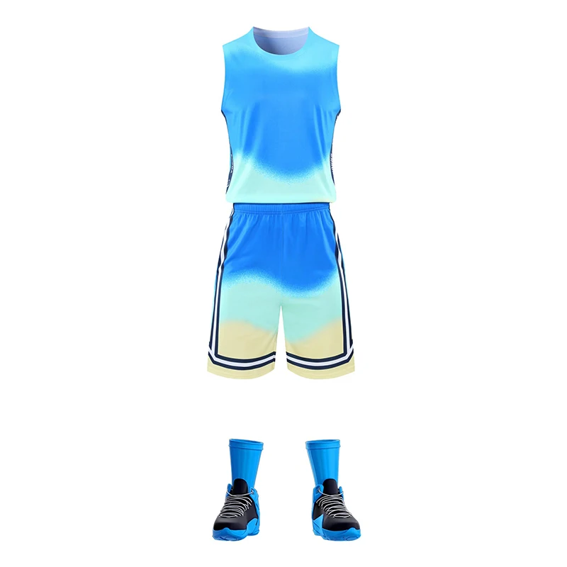 Wholesale 2020New Products Quick Dry Breathable Basketball Jersey Color  Blue Men Sportswear Basketball Uniform Design From m.