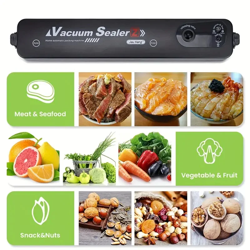 Automatic Air Sealing System Automatic Suction Vacuum Food Sealers Multifunction Mini Food Vacuum Sealer Machine for Kitchen