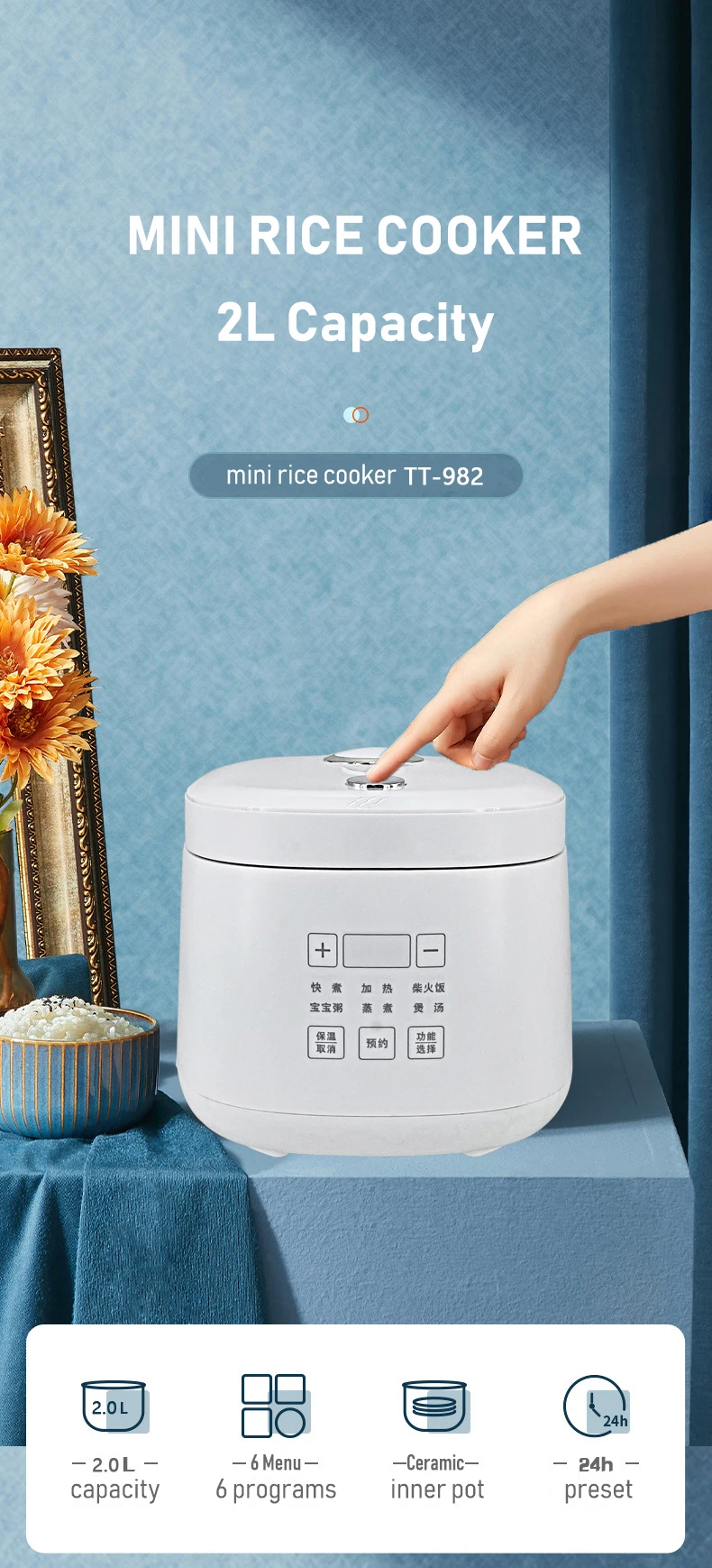 Multi Cooker Electric Automatic Mini Low Sugar Rice Cooker Diabetes ...