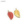 Crimson Red Leaf Dragonfly Charm