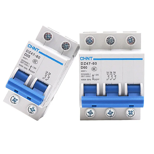 CHINT DZ47-60 MCB Mini Circuit Breaker - 6KA, 1-4 Pole, CE