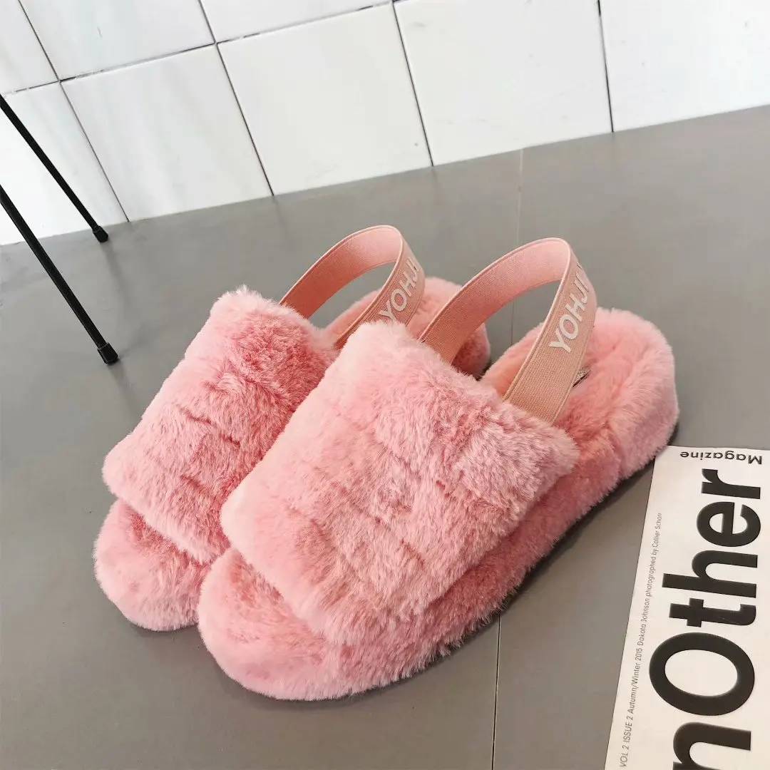 Fashion Fuzzy House Slippers Shoes Winter Slippers For - Buy House Slippers Slippers,Ladies Slippers Product on Alibaba.com