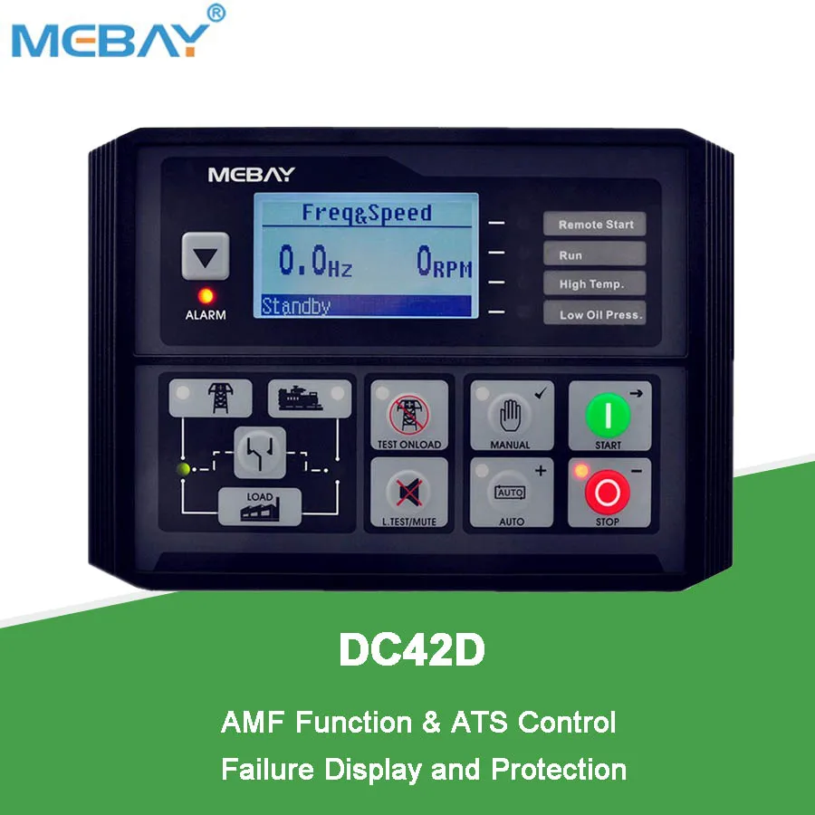 MEBAY Remote Start Manual Genset Controller DC42D MK4 AMF Function