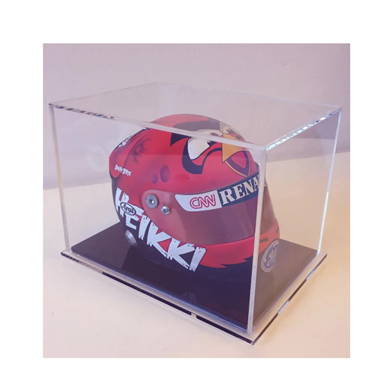 まとめて2個出品!! ヘルメット用 アクリルケース！ ヘルメット展示用