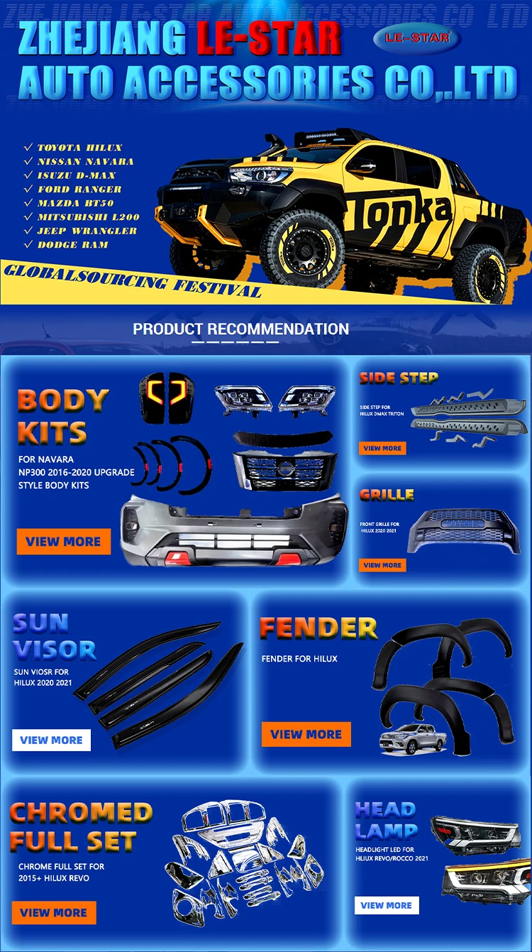 Lestar 4x4 New Factory Body Kit Front Bumper To Hilux Gr With