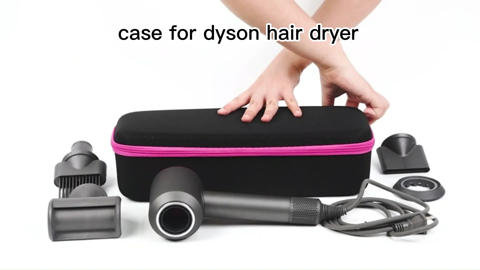 Custom Eva Travel Case Carry Bag Electroplated Hand Hair Dryer Case For