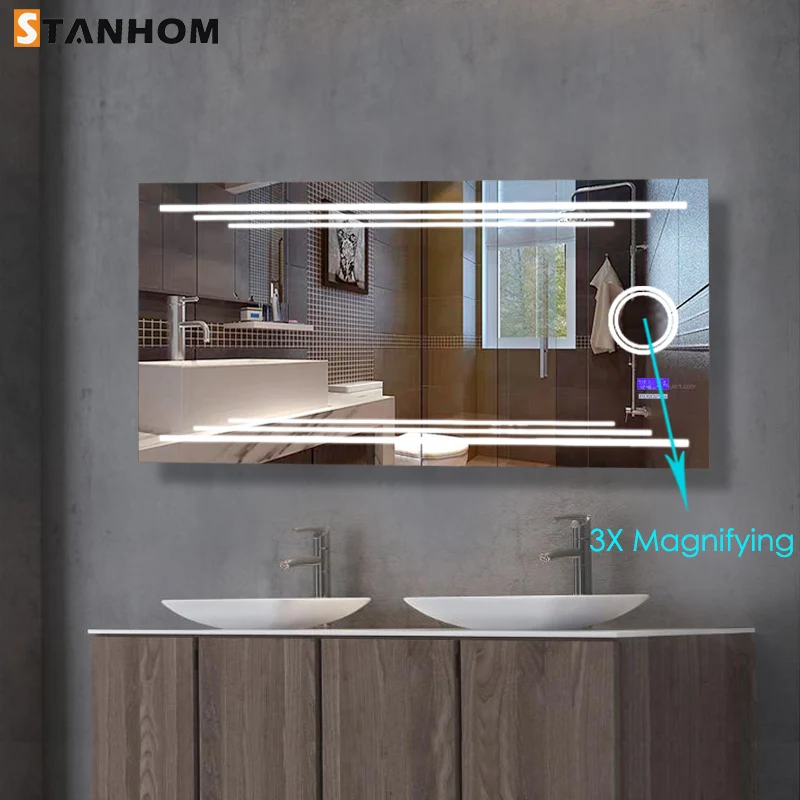 Stanhom Bathroom Wall Mount Lighted Led Magnifying Mirror Buy