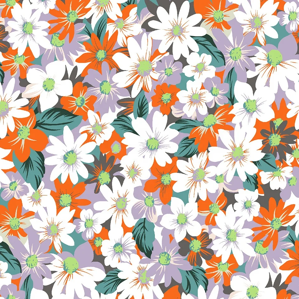 Лидер продаж, вискозная ткань с цветочным принтом, персональные заказанные ткани для платьев, вискозный шелк