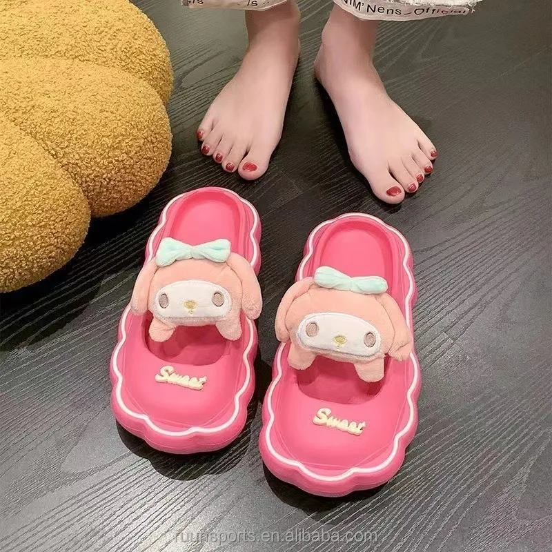 New Hot Sanrio Kuromi Kids Sandal For Girls Baby Shoes Eva Sandals ...