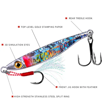 Cheery Shore Cast Fishing Lure Slow Shaking DUO Jigbait 15g Artificial Lead Jig Bait for Saltwater Fish & Bass – Metal Jig – view 5