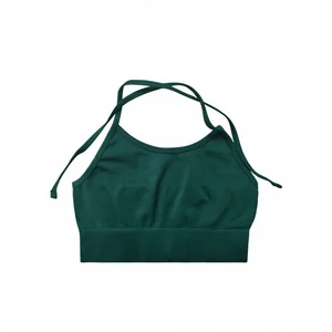 Customized Woman's Yoga Bras Seamless Breathable U-NECK High Support Adult Gym Sports Wear One-Piece Bra