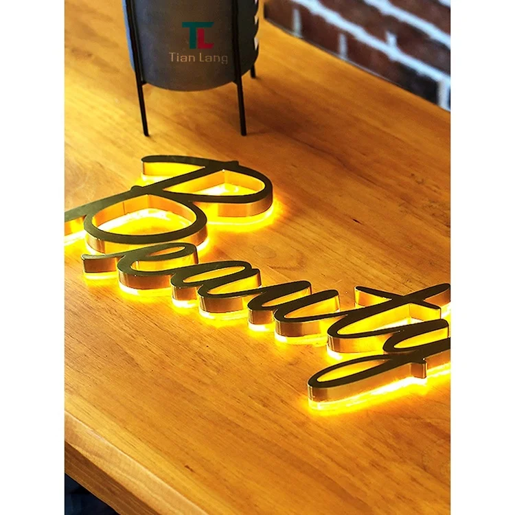 alphabet acrylic letters electronic signage illuminated house number led neon words