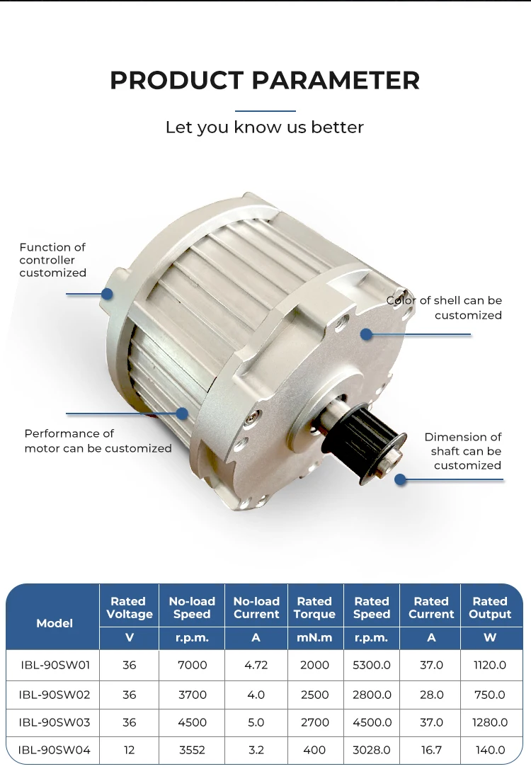 Ito Oem V W W Kw Waterproof Brushless Bldc Ev Motor