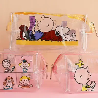 New cute fashion transparent makeup travel bag with waterproof large capacity new design women's makeup bag for outdoor travel