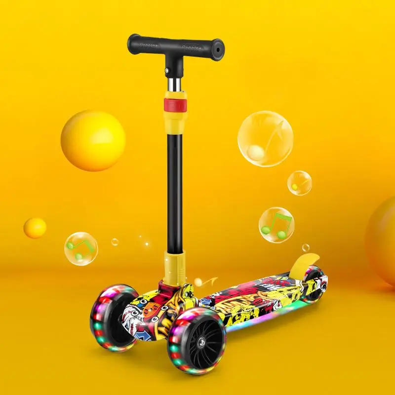 Istaride Kids Toys Foldable Three Wheels Scooter for Toddlers