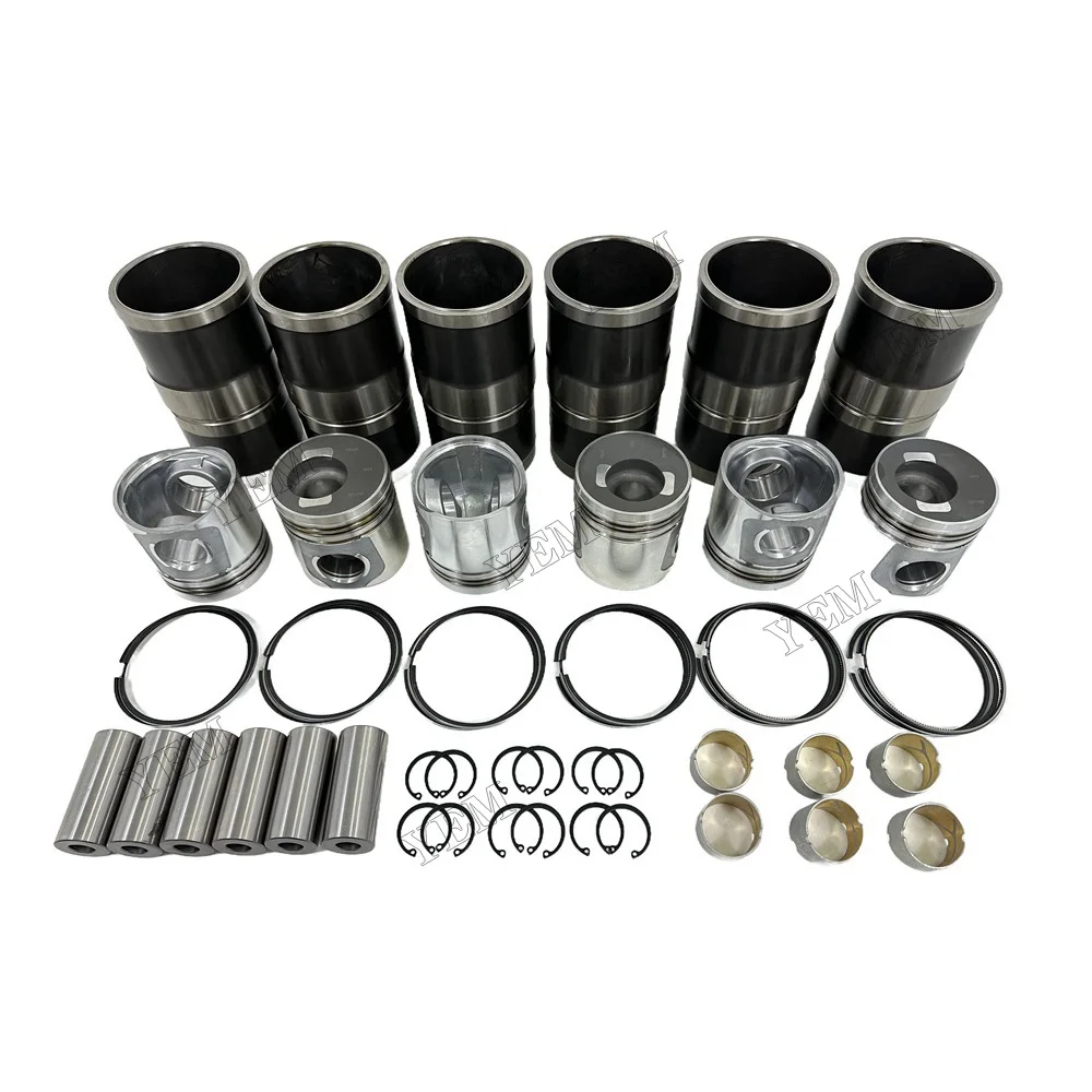 Cylinder Liner Kit Fit for 6CT Engine Parts 6