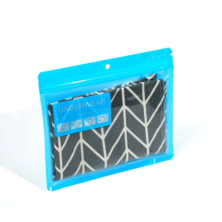 下着用の印刷済みクリアフロントブルーブラックホワイト再利用
