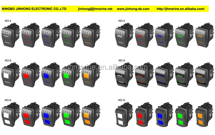 Nilight 4 Gang Switch Panel 12V 24V Universal Circuit Nilight 4 Gang Switch Panel 12V 24V Universal Circuit
