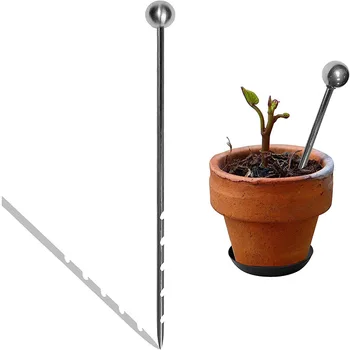 14-Inch Stainless Steel Soil Probe Indoor and Outdoor Plant Moisture Monitor Garden Supplies for Sampling Soil