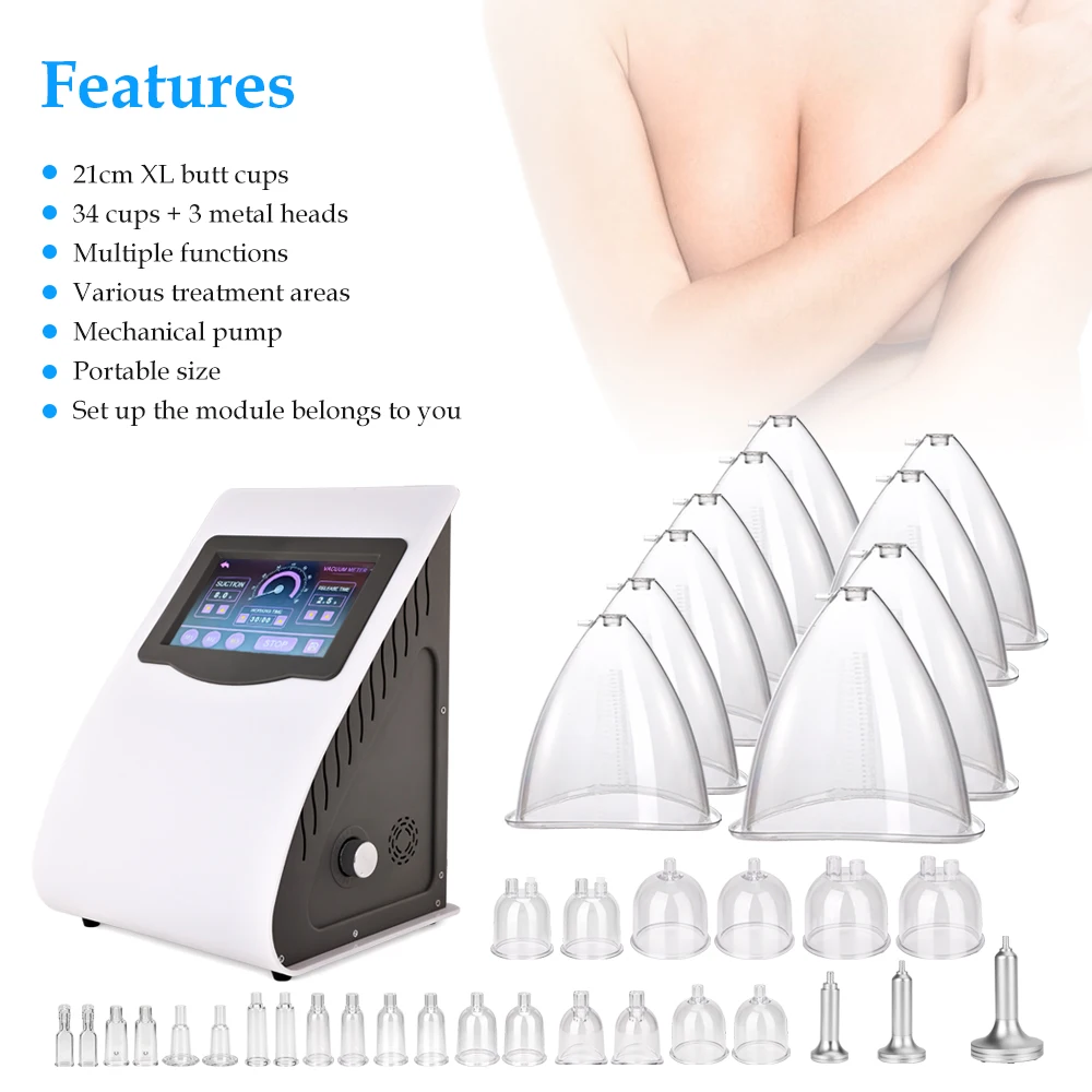 Breast Enlargement Mechanical Pump Vacuum Therapy Cupping Buttock Lifting Butt Lift Breast Enlargement Machine