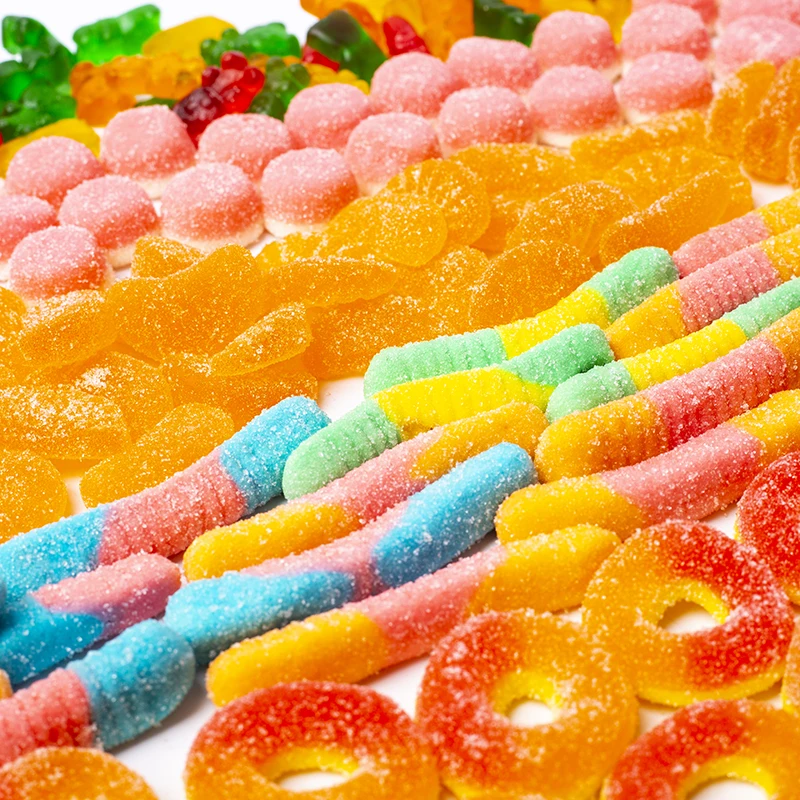 Wholesale Assorted Bulk Gummy Candy High Quality Sour Sand Gummy Fruit