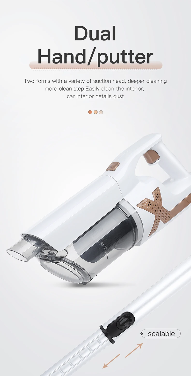 2021 New Product Two In One Household Usage Wireless Wet And Dry Handheld Vacuum Cleaners