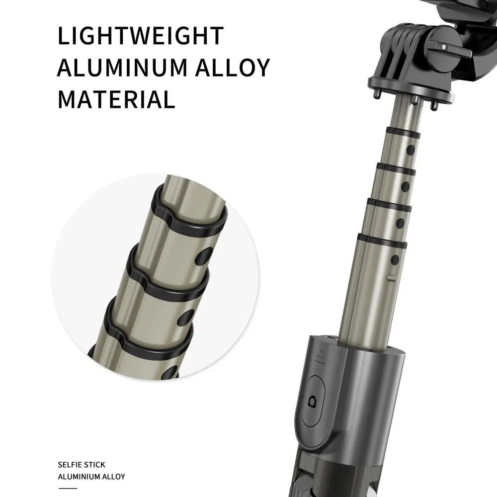Foldable Wireless Selfie Stick Tripod with Remote Controller for Smartphone