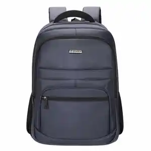 OMASKA Men's Fashionable Nylon Laptop Backpack with Waterproof Zipper Closure and USB Charging Port Customizable Style