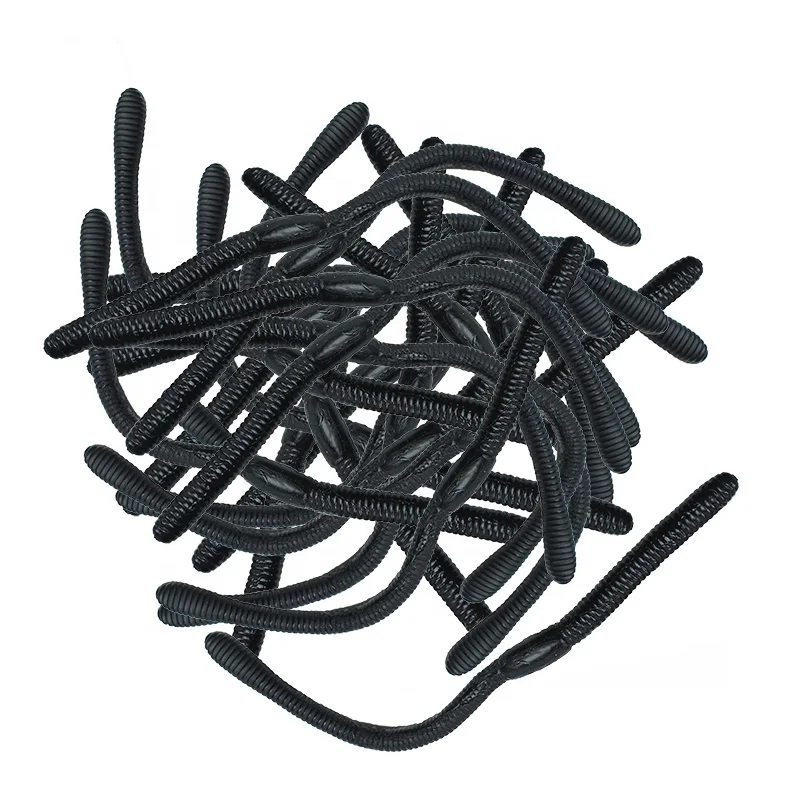 17 Esche Artificiali Verme In PVC - Lombrichi Finti Per Pesca In Acque Dolci E Salate