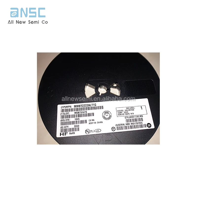 Hot sale Original MMBT2222ALT1G TRANS NPN 45V 0.8A SOT23-3 Bipolar (BJT) Transistor NPN 45 V 800 mA 100MHz 310 mW Surface Mount