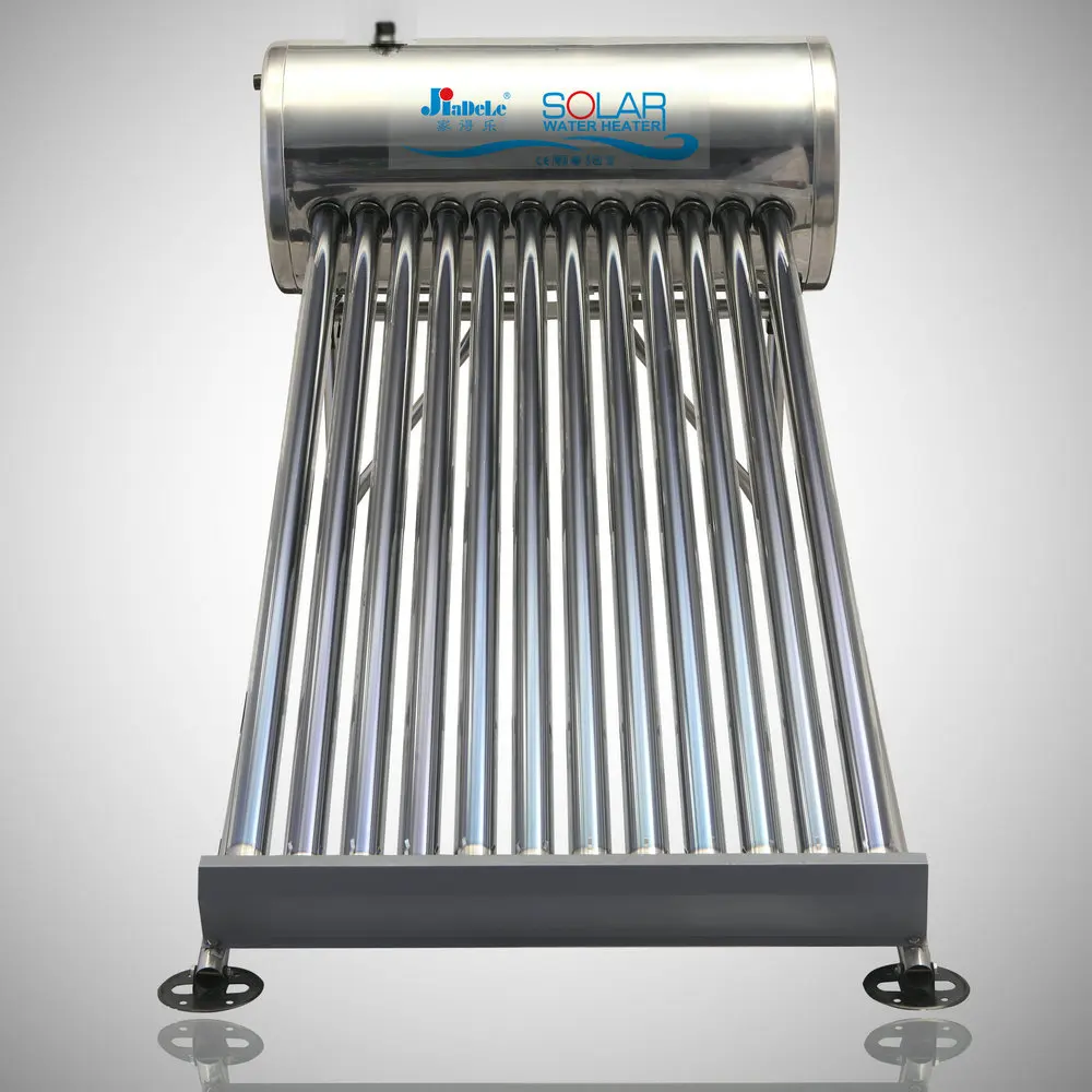 JIADELE Solar Thermal Energy 100L 200L China Homemade Compact Non-pressure Solar Water Heater Calentadores De Agua Solare